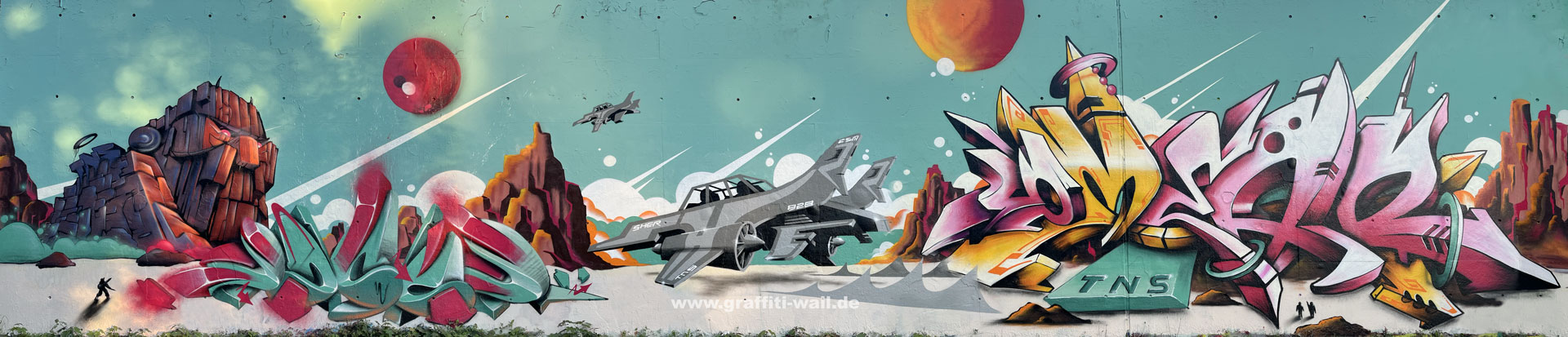 Graffiti Wall | "Space Life" Wandkonzept